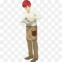 浇花装饰矢量素材-空若网 浇花装饰矢量素材-空若网