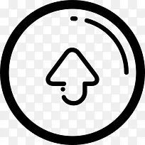 ���ϼ�ͷ��Բ�ΰ�ťͼ��-������