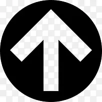 向上箭头在圆形按钮图标-空若网 向上箭头在圆形按钮图标-空若网