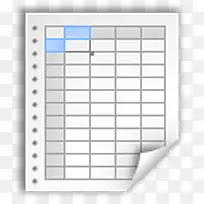 电子数据表图标-空若网 电子数据表图标-空若网
