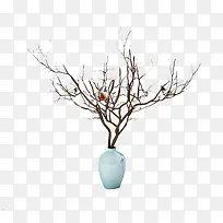 花瓶和树枝-空若网 花瓶和树枝-空若网