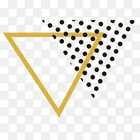 黄色三角形几何图形-空若网 黄色三角形几何图形-空若网