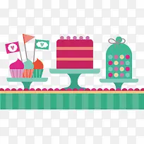 绿色下午茶甜点桌-空若网 绿色下午茶甜点桌-空若网