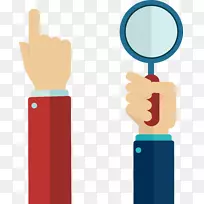 手指平面设计-点击放大镜手指-空若网 手指平面设计-点击放大镜手指-空若网