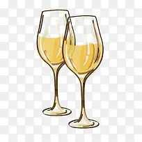 手绘高脚杯-空若网 手绘高脚杯-空若网