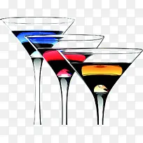 彩色夜店酒品高脚杯-空若网 彩色夜店酒品高脚杯-空若网