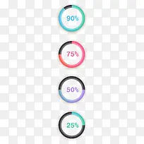 手绘多彩圆圈-空若网 手绘多彩圆圈-空若网
