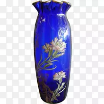 花瓶钴蓝钴玻璃涂料花瓶-空若网 花瓶钴蓝钴玻璃涂料花瓶-空若网