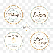 可爱的面包店的徽章标签矢量素材-空若网 可爱的面包店的徽章标签矢量素材-空若网
