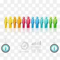 矢量人口数据分析图-空若网 矢量人口数据分析图-空若网