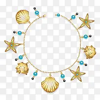 卡通手绘贝壳项链-空若网 卡通手绘贝壳项链-空若网