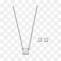 施华洛世奇首饰白宝石套装-空若网 施华洛世奇首饰白宝石套装-空若网