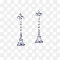 I DO埃菲尔铁塔铂金耳环-空若网 I DO埃菲尔铁塔铂金耳环-空若网