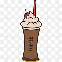 奶茶饮品彩色矢量图-空若网 奶茶饮品彩色矢量图-空若网