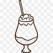 奶茶饮品线稿-空若网 奶茶饮品线稿-空若网