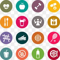 健康科学减肥简洁图标-空若网 健康科学减肥简洁图标-空若网