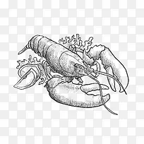 手绘龙虾-空若网 手绘龙虾-空若网