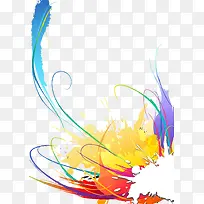 彩色潮流墨迹-空若网 彩色潮流墨迹-空若网