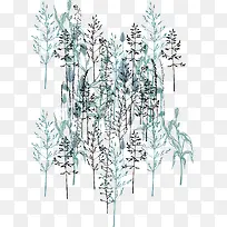 矢量手绘树枝杂画-空若网 矢量手绘树枝杂画-空若网