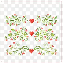 爱心青藤免抠下载-空若网 爱心青藤免抠下载-空若网