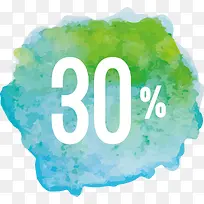 水墨促销标签-空若网 水墨促销标签-空若网