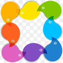 矢量丰富多彩的逗号-空若网 矢量丰富多彩的逗号-空若网