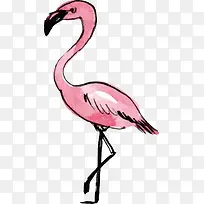 鸵鸟矢量水墨素材-空若网 鸵鸟矢量水墨素材-空若网