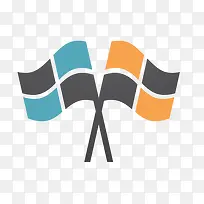 扁平化旗帜-空若网 扁平化旗帜-空若网