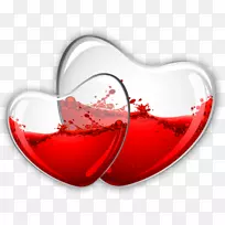 红酒玻璃心夹艺术-爱情背景-空若网 红酒玻璃心夹艺术-爱情背景-空若网