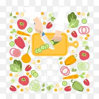 卡通手绘蔬菜-空若网 卡通手绘蔬菜-空若网