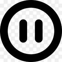 ��ͣ��Բ�ΰ�ťͼ��-������