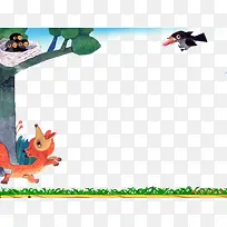 狐狸和乌鸦ppt多媒体教育-空若网 狐狸和乌鸦ppt多媒体教育-空若网