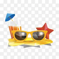 矢量海滩太阳镜-空若网 矢量海滩太阳镜-空若网