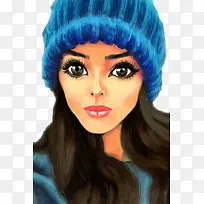 大眼睛美女插画-空若网 大眼睛美女插画-空若网