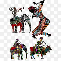 彩色民族图案-空若网 彩色民族图案-空若网