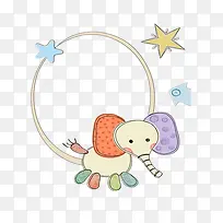 可爱大象边框-空若网 可爱大象边框-空若网