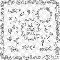 矢量树叶花纹素材-空若网 矢量树叶花纹素材-空若网