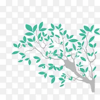 蓝色树枝素材-空若网 蓝色树枝素材-空若网