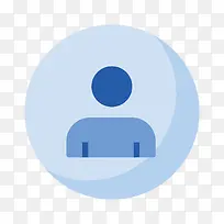 蓝色扁平化商务人士元素-空若网 蓝色扁平化商务人士元素-空若网