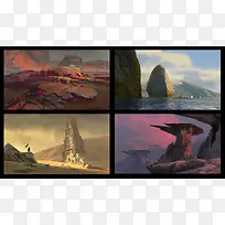 建筑拼图创意动漫-空若网 建筑拼图创意动漫-空若网