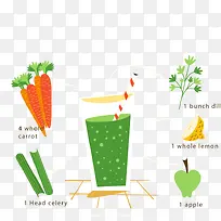 矢量蔬菜汁-空若网 矢量蔬菜汁-空若网