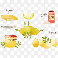矢量手绘柠檬食谱-空若网 矢量手绘柠檬食谱-空若网