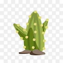 沙漠仙人掌扁平化矢量图-空若网 沙漠仙人掌扁平化矢量图-空若网