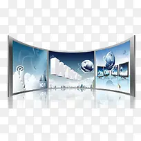 立体曲面多媒体播放器-空若网 立体曲面多媒体播放器-空若网