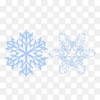 2枚美丽雪花花纹-空若网 2枚美丽雪花花纹-空若网