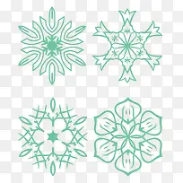 4枚古典花纹-空若网 4枚古典花纹-空若网