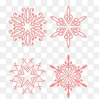 4枚雪花花纹-空若网 4枚雪花花纹-空若网