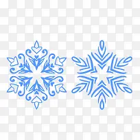 2枚雪花花纹-空若网 2枚雪花花纹-空若网