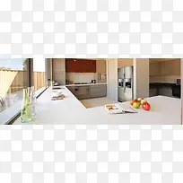 厨房干净整洁背景banner-空若网 厨房干净整洁背景banner-空若网