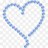 水晶串珠爱心-空若网 水晶串珠爱心-空若网